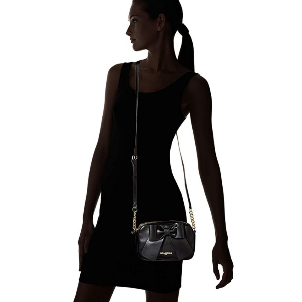 SOLD😍😍KARL LAGERFELD Paris Kris Fara PU bow bag - Picture 6 of 8